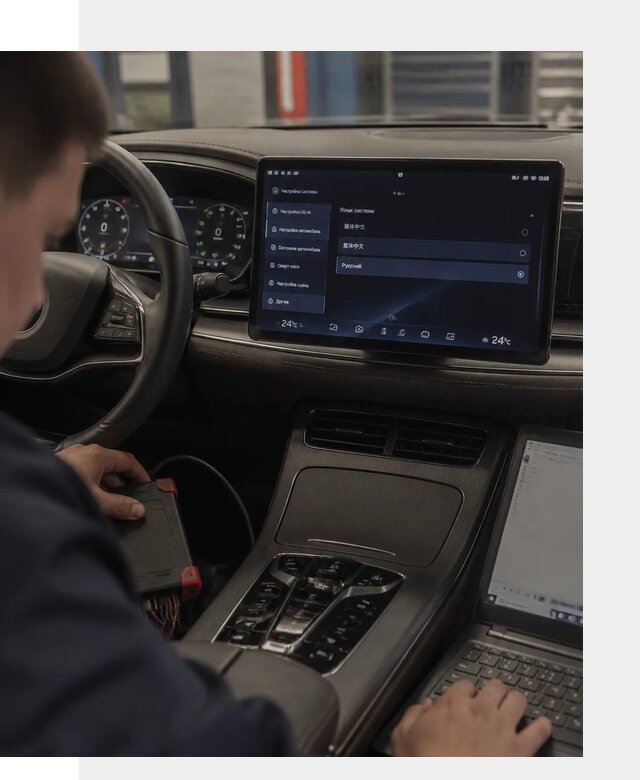 Русификация автомобиля BYD HAN для эксплуатации в Кондопоге